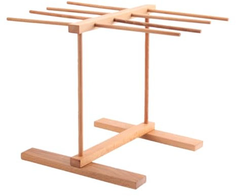 Alipis Support à Nouilles Ménager en Bois, Séchoir à Pâtes Orange