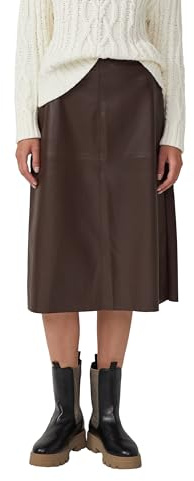 s.Oliver Gonna Midi da Donna 2172920 in Ecopelle, Marrone, Taglia 42