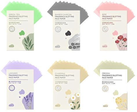 AYVRUOP 600 Pcs Löschpapier,Blotting Paper Gesicht,Oil Control Paper,Ölabsorbierende Blätter für Männer Frauen,Kontrolle Von Glanz und Sebum Für Alle Hauttypen