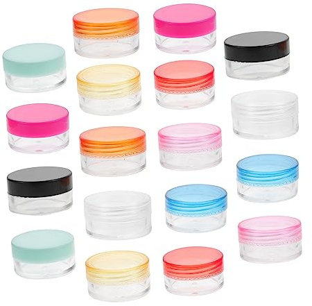 WOONEKY 100pièces Pots Échantillons De Crème Bouteilles De Pommades Ménagères Pots De Crème De Voyage Sous-bouteille De Voyage