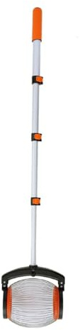 Zunate Rolling Nut Gatherer with Telescopic Handle Multifunctional Acorn and Pecan Picker Upper Tool for Walnuts, Chestnuts, Fruits, Outdoor Lawn, Orchard, and Garden Use