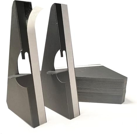 CoroRio 30 Pack 12 Inch Self Stick Cardboard Easel Backs | Black Cardboard Easel Stand for Picture Frame and Art Easel Stand, Use for Photos, Signs, Crafts