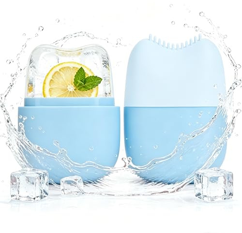 Upgraded Ice Roller, Ice Roller for Face and Eyes,Reusable Beauty Tool for Reducing Puffiness,Made of High Quality Silicone,Soothes Facial Swelling,Firms Skin Texture,Calms and Softens the Skin