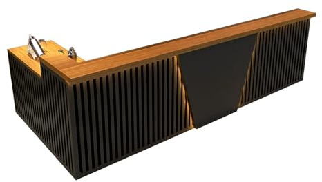 Generisch Bancone da bar, cassa, ristorante, sala biliardo, bancone di ricevimento, bar a forma di L, 140 cm
