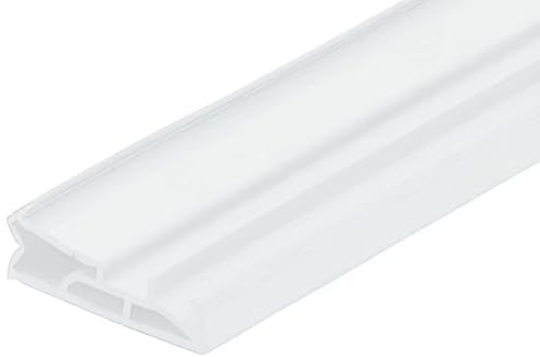 Gedotec Haustürdichtung für Holz-Zargen weiß | 6 m Silikon-Türdichtung DS 155a | Dichtungsband Tür mit Nutbreite 4–5 mm - Breite: 15 mm | zugluftstopper fenster und türen Dichtband wasserdicht