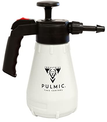 Pulmic Industrial 2000 Viton Pulverizador Hidráulico de Presión Previa 1,5 L para Ácidos y Neutros, Juntas Viton, Boquilla Regulable con Filtro, Válvula de Seguridad, Uso Profesional