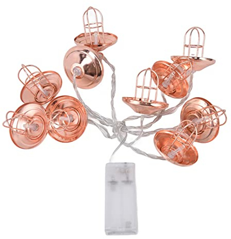 RvSky Luz LED de Cadena de horticultura Ornamental con Ahorro de energía, lámpara LED de Cadena Hueca para Acampar en Exteriores