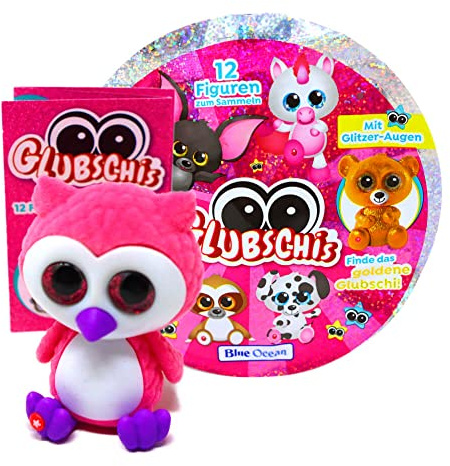 STRONCARD Blue Ocean Glubschis Sammelfiguren Serie 1 - Glubschi Glitzer Figur - Auswahl + 10 Originale Hüllen (Figur Princess Holly)