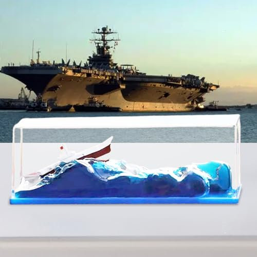 Tuzsocr Wasserflasche, flüssig, für Kreuzfahrtschiff, aus Acryl, Dekoration für Büro, Stressabbau, für Geburtstag und Weihnachten (Stil 2)