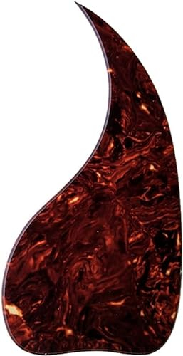 Pickguard für Akustikgitarre, ideal für J45 Akustikgitarre, Tropfenform, Schlagbrett, braune Schildkrötengitarre