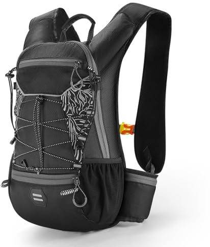 Motorrad-Rucksack für Herren, Camping-Rucksack für Herren, 16 l, reflektierend, atmungsaktiv, für Reisen, multifunktionale Wanderrucksäcke