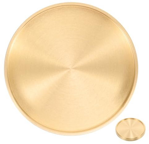 OFFSCH Sottobicchiere Da Tè in Rame Massiccio Retro Portabicchiere Elegante in Ottone Medio Supporto Isolante Per Tazze e Piattini Adatto Per Casa Ristoranti Tè