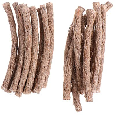 YARNOW 20pcs Beeswax Twine Fire Starter Wick Rope for Camping Outdoor Cooking and Emergency Kindling for Campfire Lightweight Survival Wick