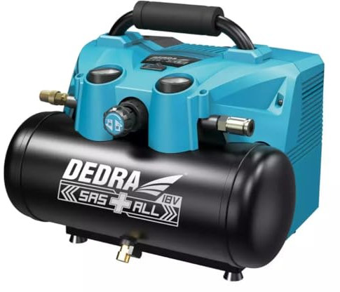 COMPRESOR DE BATERÍA 6L 2X18V DED7077V DEDRA