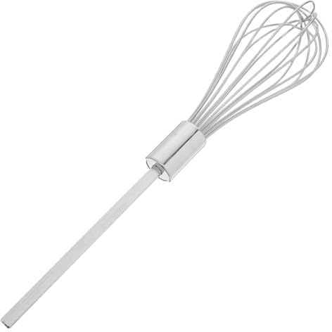 UTHCLO Stainless Steel Drill Mixer Attachment Extended Heavy-Duty Handheld Whisk Kitchen Gadgets Electric Mixer Replacement Beater for Mixing Batter Eggs and Sauces 13.58 * 2.75 * 2.75in