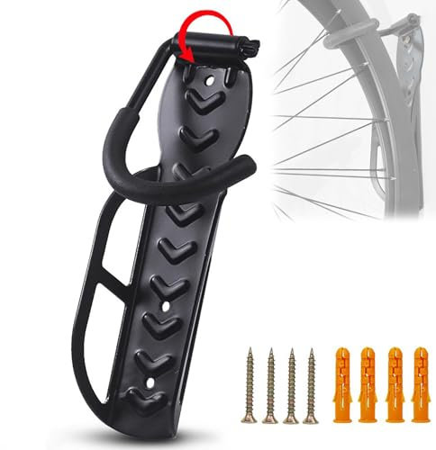 DECAIK Bike Wall Mount for Cube Reaction Stereo Access Touring Kathmandu E-Bikes, Steel Bicycle Rack Hanging Bicycle Rack, Bike Storage Rack, Wall Mount Bicycle Hanger Holder for Indoor and Garage