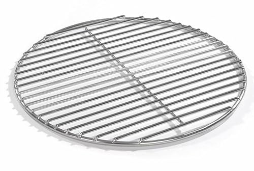 80cm Grill rund Edelstahl, Kugelgrill, 4mm Stäbe Grillrost V2A für Feuerschalen Grillschalen Rundgrill