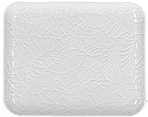 La Porcellana Bianca - Vassoio Rettangolare in Gift Box - Arredo Casa, Cucina - Linea Bosco - Idea Regalo - Porcellana - 20x24,5xh2 cm