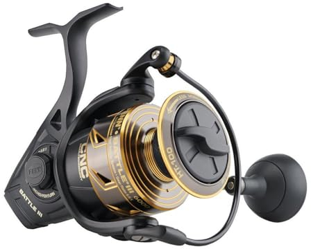 PENN Battle III Spinnrollen, Black Gold, 6000| 5.6:1
