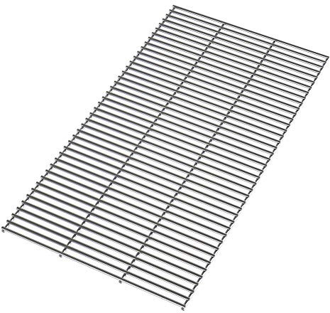 The Fellie BBQ Stainless Steel Grill Grate Replacement BBQ Heavy Duty 5mm Stainless Steel Cutable, Reusable Cooking Grates, 70x43cm
