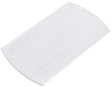 Plastica Lice Combs, Doppia Faccia Pettine per Lendini Pidocchi Dectection Pettine Trattamento Capo per Bambini Adulti Animali