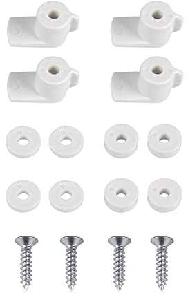 Windhager Set di ante per zanzariere per finestre, accessori per zanzariere, ricambi per zanzariere, telaio di tensionamento per finestre, viti incluse, facile installazione, 4 pezzi, bianco