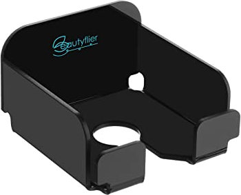 Beautyflier Beer Holder Wine Glass Holder Bath and Shower Bathtub Drink Holder Acrylic Cupholder for Wine, Beer, Coffee and Beverage (Black, New Version)