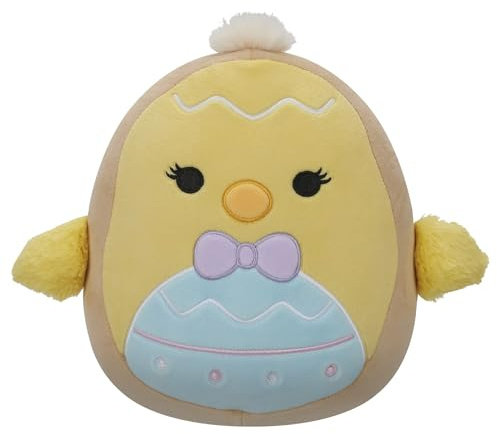 Squishmallows Aimee Le Poussin Jaune Original de 19 cm - Peluche de Pâques