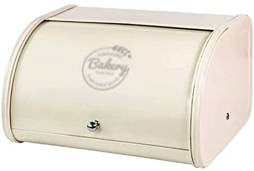 ABGRC Cocina Panera Panera con Tapa Enrollable, panera de Granja para mostrador de Cocina, Soporte de Pan de Gran Capacidad, contenedor de Almacenamiento de Pan Decoración