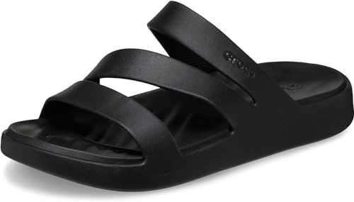 Crocs kvinnors getaway strappy sandal, Svart, 36/37 EU