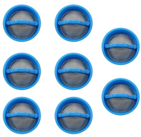 LQ Industrial 8 coladores de acero inoxidable para apertura de válvula de entrada de lavadora, tamiz de malla automático universal para sedimentos, manchas de arena, adecuado para kit de reparación de