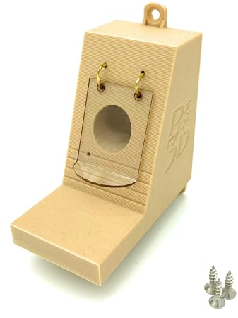 Kleiner Hummelklappenvorbau, Hummelklappe/Wachsmottensperre für Ihren Hummelkasten