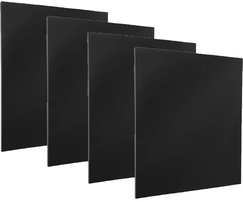 ZOFUN ABS Kunststoffplatte 3mm 4er Set 40x30cm schwarz ABS Kunststoff Platte Kydex Kunststoff Platte für Außen zum Basteln