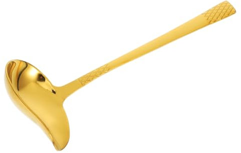 Cabilock Louche Acier Inoxydable Avec Bec Verseur Cuillère à Sauce Créative Forme De Bec De Canard Pour Cuisine Service Et Canning Dorée