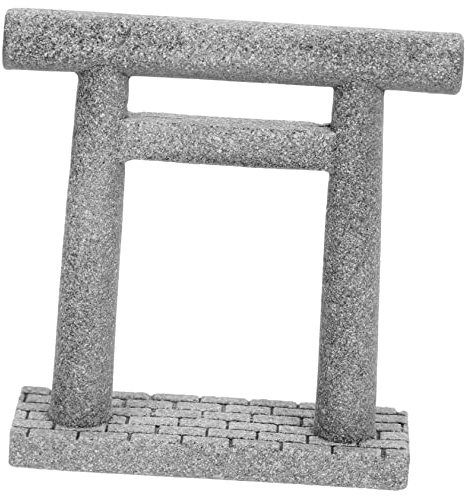 CAXUSD Adorno Miniatura De Puerta Torii Japonesa Decoración para Casa Arte De Piedra