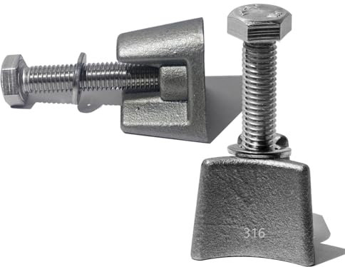 MADHUT Pool Ladder Anchors Wedge Assembly Pw4c for 3/4 Rail Anchors Sockets with 2sets 316 Stainless Steel Perm-Acast Pool Ladder Wedge Assembly and Bolts Fit for Tube Ps-4019-Bc