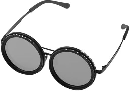 HASAIKA® Occhiali polarizzati arrotondati, Occhiali da sole regolabili con Dimmerazione manuale a 1-9 posizioni per escursioni all'aperto, pesca, ciclismo