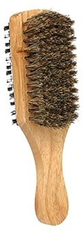 WRITWAA Bartbürste Für Herren Bartstyling-tool Bart Tragbare Bartbürste Borsten Herrenaccessoires Aus Hautfreundlichem Material Professionell Für Bartpflege Holzgriff Angenehm Hand Klein u