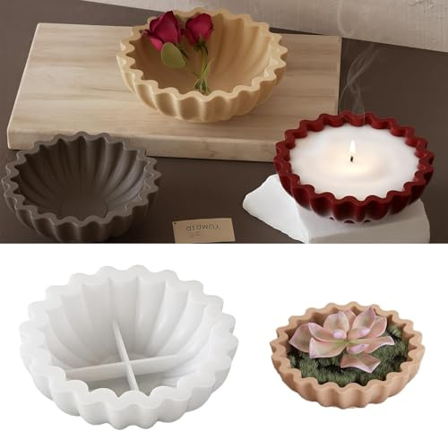 LUMOOM Molde de silicona, 15,3 x 4,8 cm, molde de silicona, moldes de silicona para resina epoxi y yeso, bandeja de silicona para proyectos de bricolaje