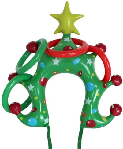 Weihnachts Ringwurfspiel, Baum Ringwurf Kopfringe, Aufblasbares Spielzeug Für Indoor Und Outdoor Spaß Familienspiele Kinder Erwachsene