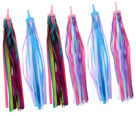 MUELODSIC 3PCS Scooter Accessories Tassel Streamers Vibrant Handlebar Ribbons for Bikes and Lightweight Decorative Bike Handlebar Attachment for Outdoor Safety and Festive Riding