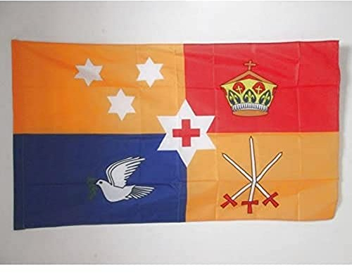 AZ FLAG - Flagge Königliche Standarte Von Tonga - 150x90 cm - Tonga Fahne 90 x 150 Cm Scheide Für Mast - Flaggen