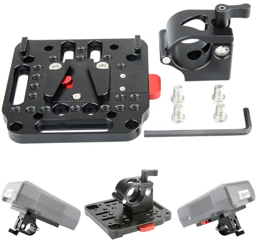 NICEYRIG 25 mm de Serrage de Tige avec Verrouillage de V Plaque d'assemblage à libération Rapide pour DJI Ronin-M Ronin-MX Gimbal Stabilisateur