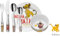 WMF Disney El Rey León - Vajilla para Niños 6 Piezas, incluye Plato, Cuenco y Cubertería (Tenedor, Cuchillo de mesa, Cuchara y Cuchara Pequeña) (WMF Kids Infantil)