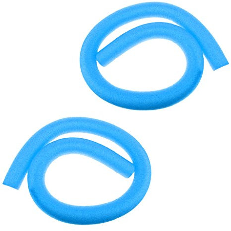 Sharplace Pack of 2 Swim Swimming Aid Woggle Noodles Hollow Flexible 6x150cm, Blue