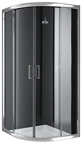 Box Doccia Semicircolare 90x90 H198 Trasparente 6mm mod. Alabama