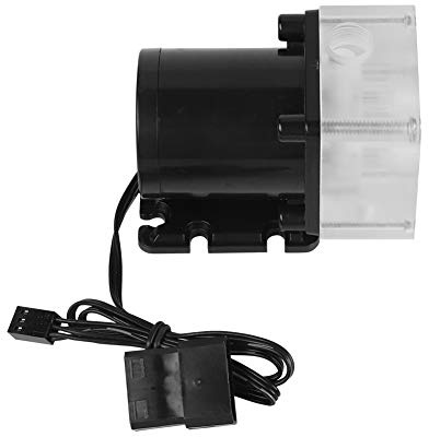 Cuifati G1/4 Thread Water Pump for PC,Noiseless CPU Water Bump Computer Water Cooling System Pump G1/4 Thread,CPU Water Pump 12V DC Ultra-Quiet Computer Water Cooling System for PC 500L/H