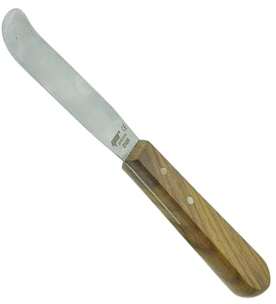 YNR® Plaster Wax Knife Laboratory Mixing Tools Plastering Alginate Cake Spatula (Curved)