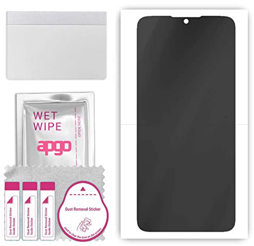 apgo Protector de pantalla de privacidad Hydrogel para Xiaomi Mi A3, anti espía, película de hidrogel, con capa de posicionamiento de fácil instalación.