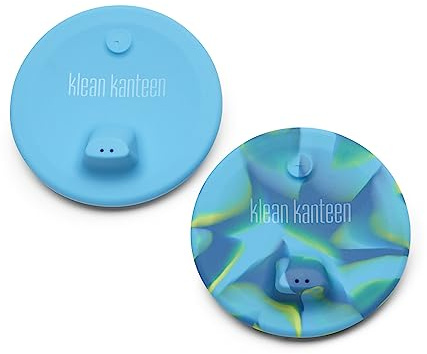 KleanKanteen Kid Cup mit Sippy Lid 2er Pack in der Farbe: Blue Tie Dye, aus Silikon, 1010250